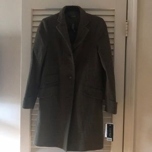 Beautiful Ralph Lauren wool coat w leather trim
